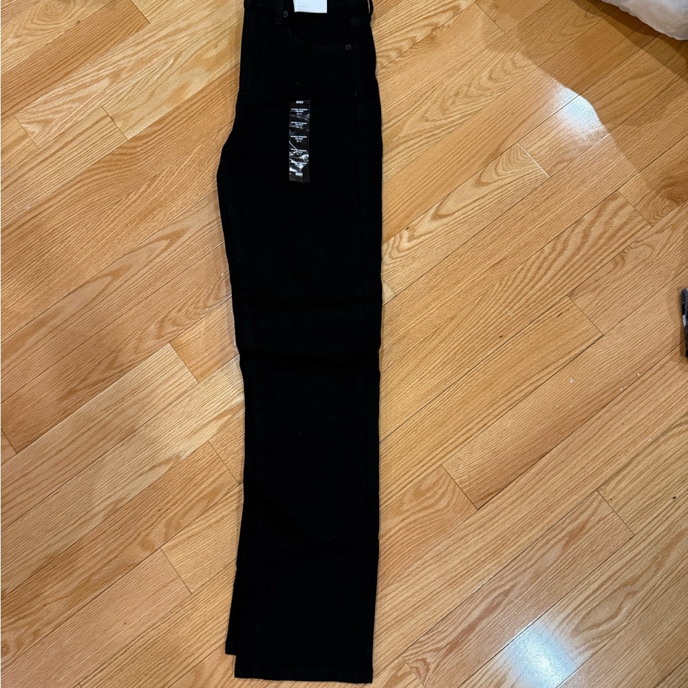 DKNY Black Slim Straight Trousers